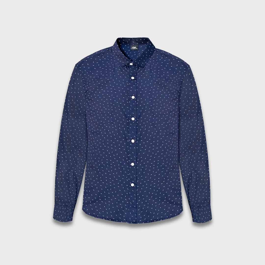 Produk Kemeja Edge Formal Navy Long Sleeve